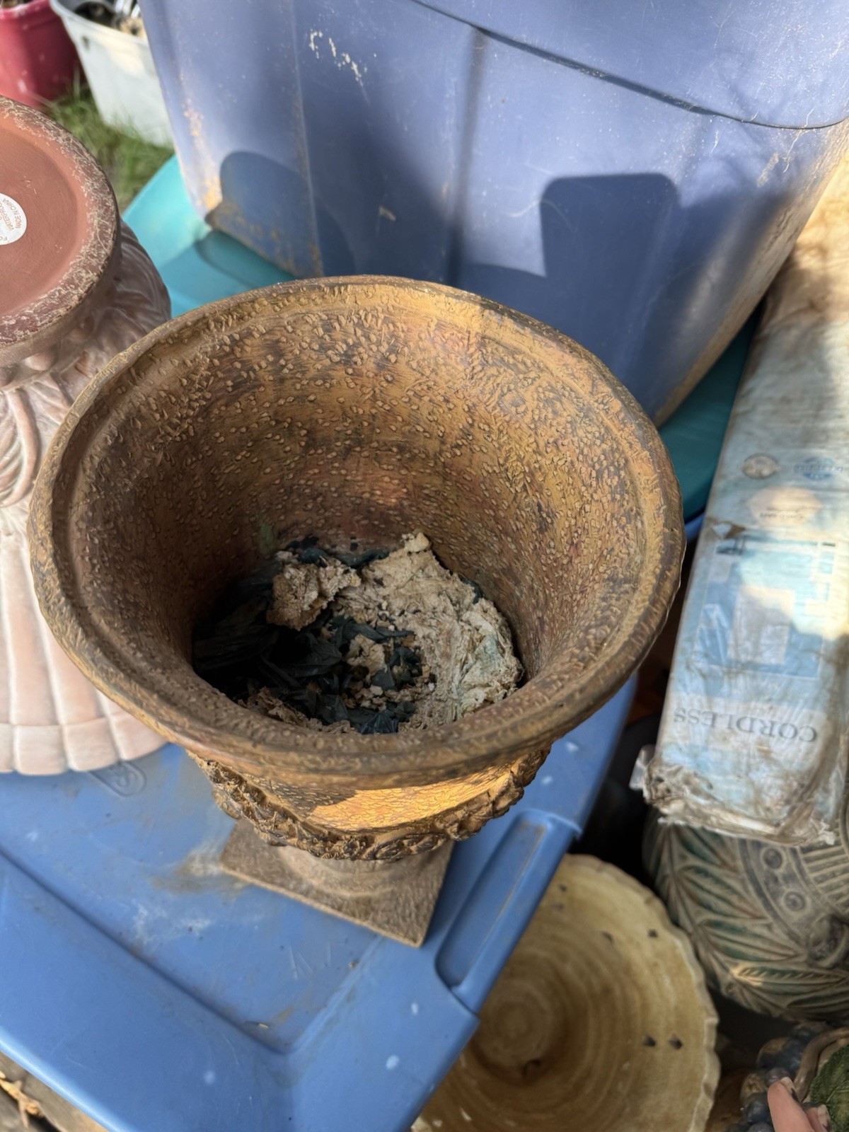 Vintage Clay In Planter