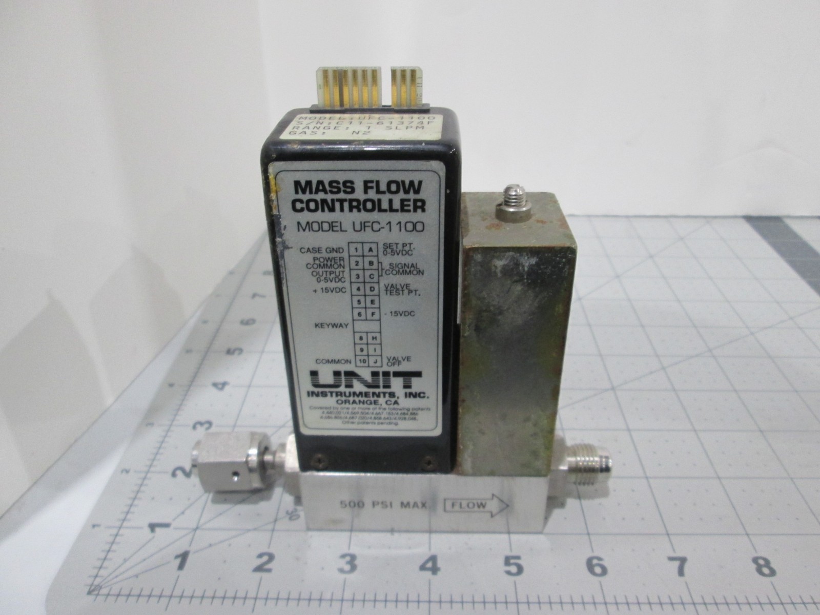 Unit, UFC-1100, Mass Flow Controller, N2, 1 SLPM, Used