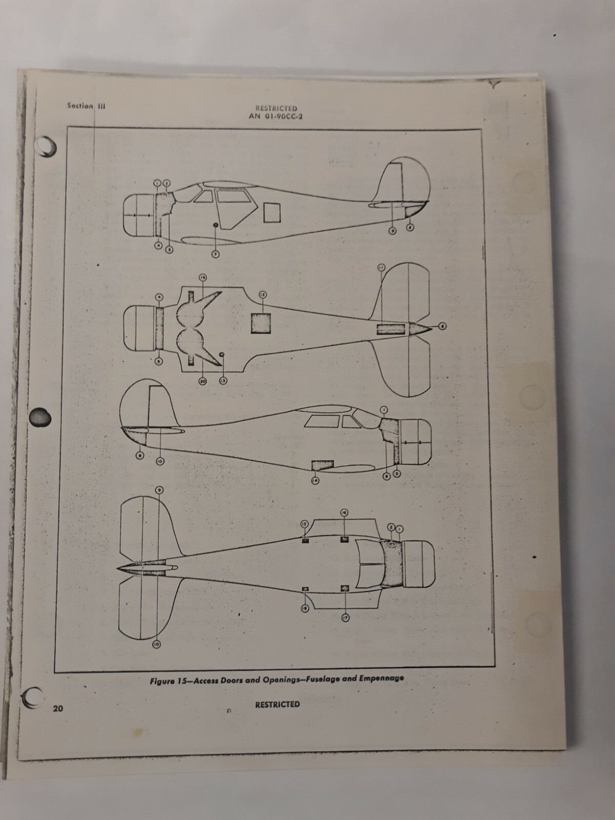 Beech Army Model UC-43 & Navy Model GB-2 Erection & Maintenance Instruction Copy