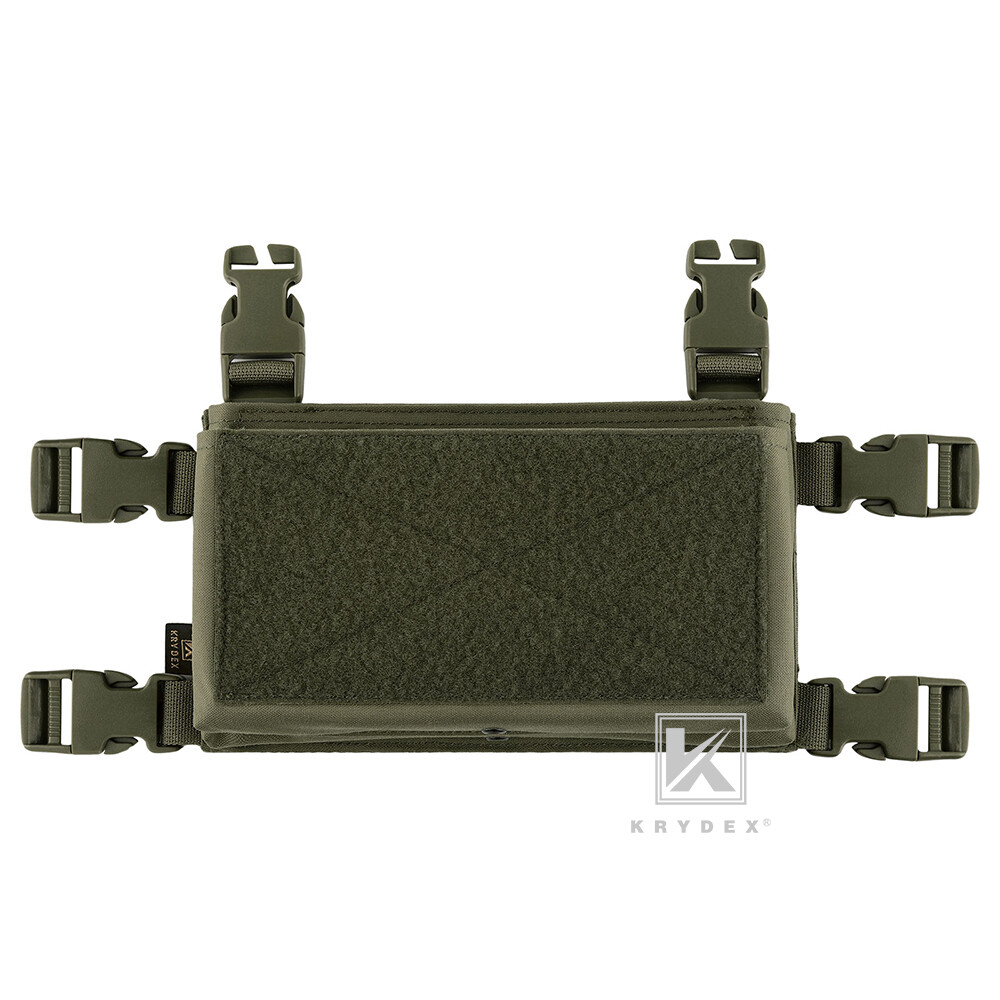 KRYDEX Tactical Placard Holder Micro Fight Front Panel for Chest Rig RangerGreen