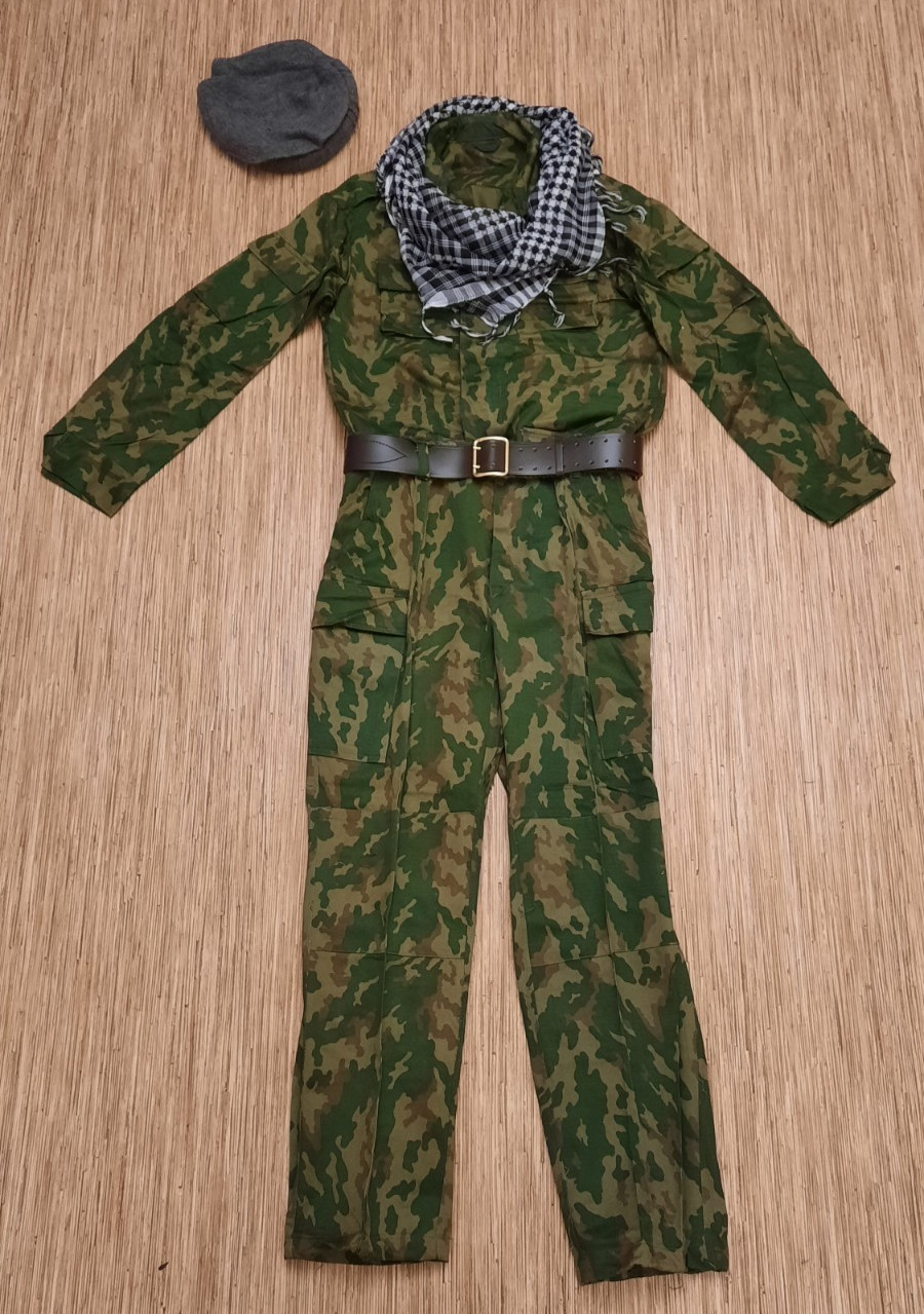 RARE Military Tajikistan's Opposition Russian Woodland Camo Uniform Set M size
