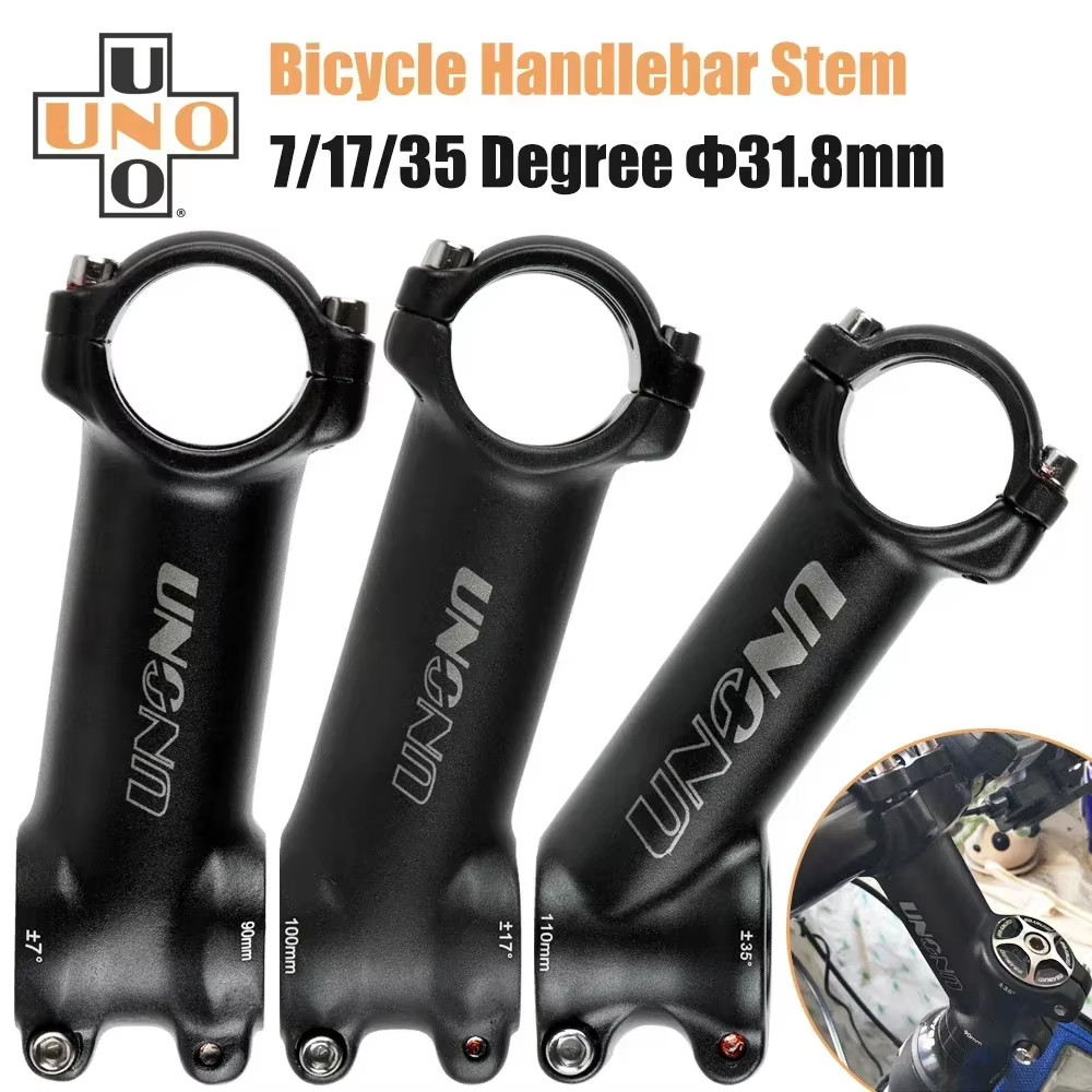 UNO MTB Bike Stem 31.8mm -7°/17°/35° Aluminum Alloy Road Bicycle Stem 60-130mm