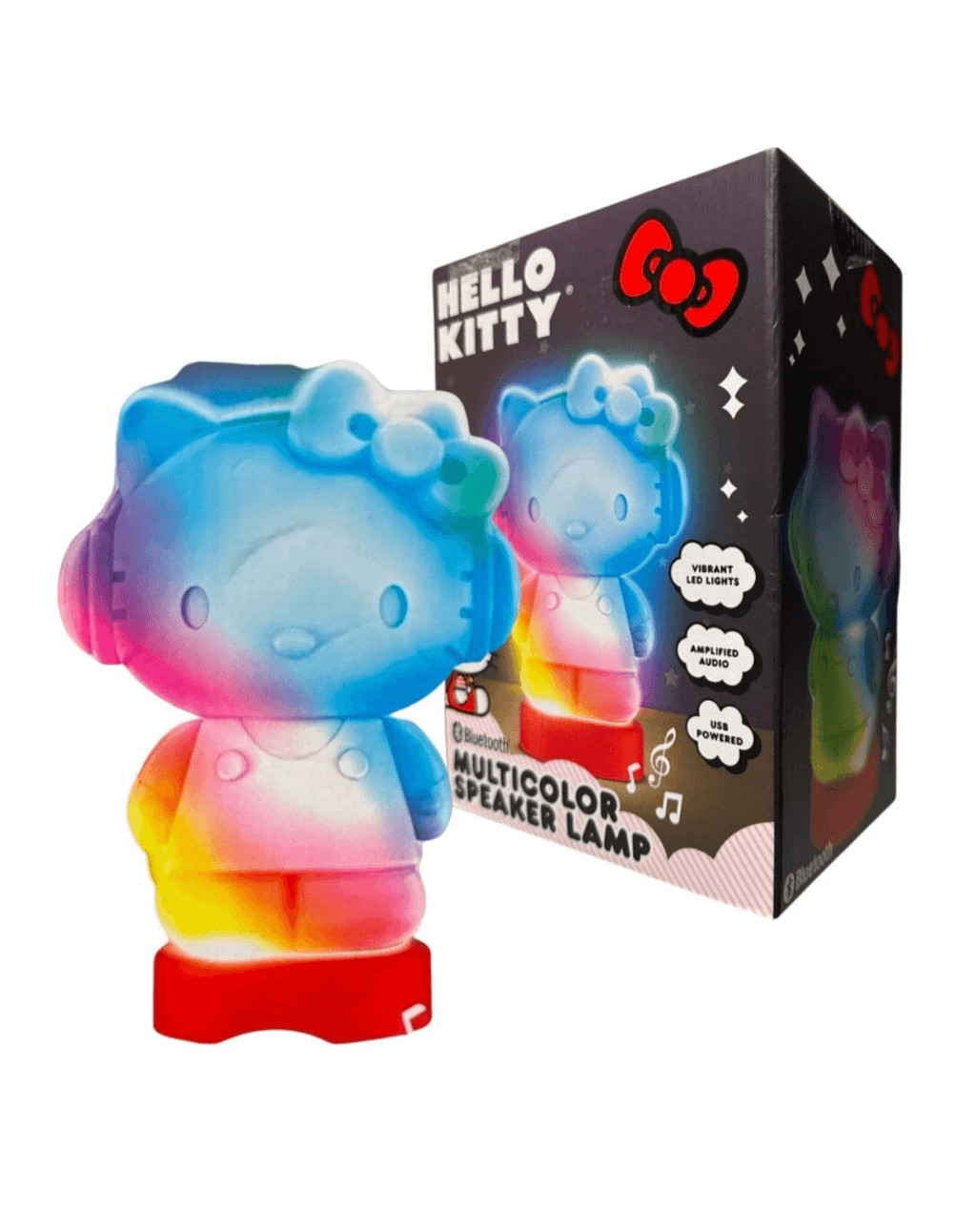 Hello Kitty Multicolor Speaker Lamp Bluetooth Glowing Speaker New NEW