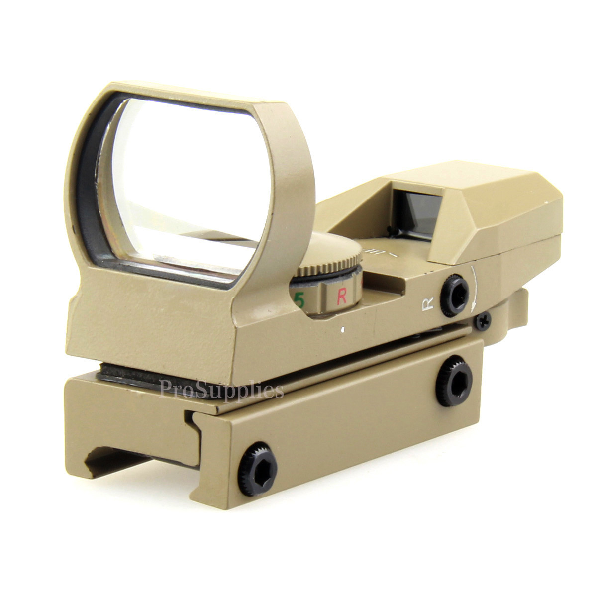TAN Reflex Red/Green Dot Sight w/4 Reticles Metal Scope