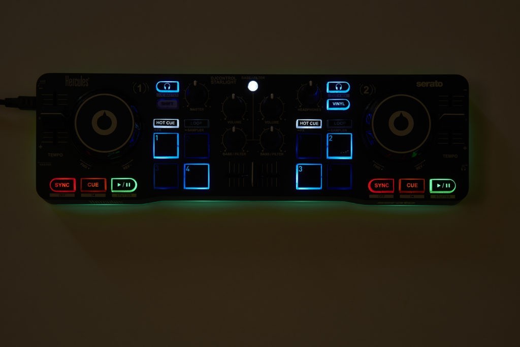 Hercules Starlight Compact DJ Controller for Serato DJ Lite & DJuced Software