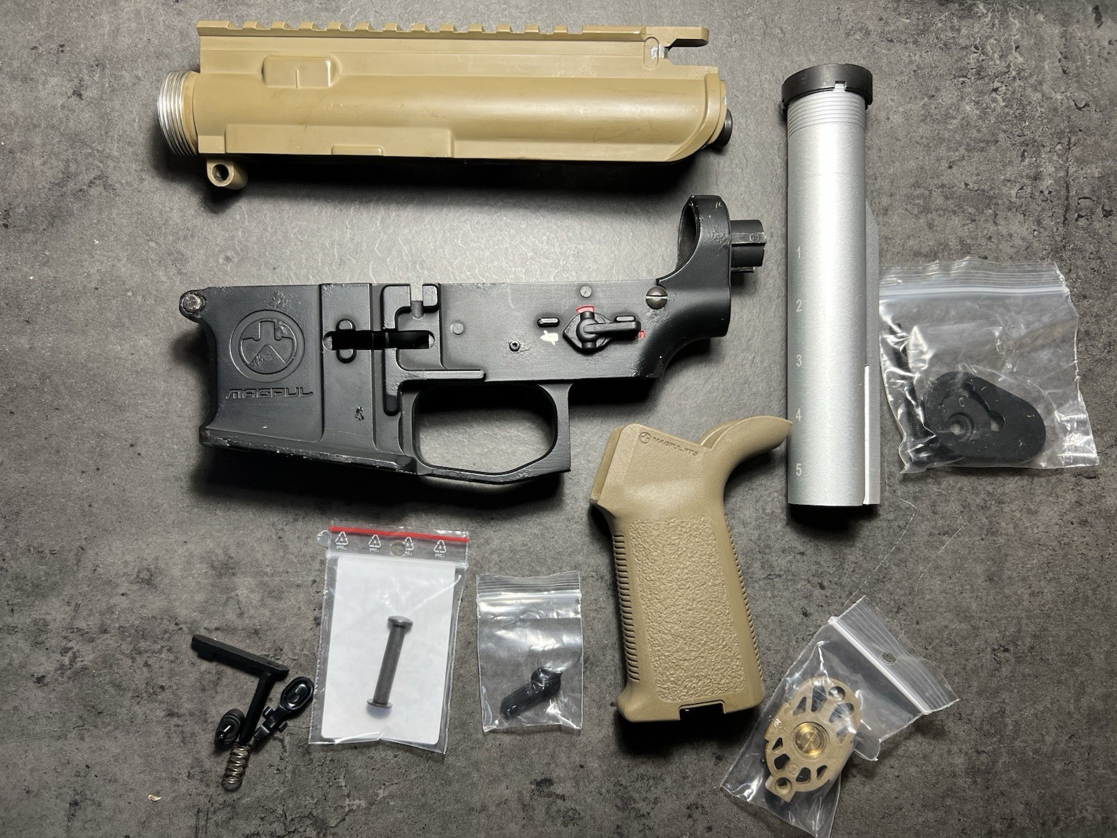 Airsoft G&P MAGPUL PTS Parts  AEG Build (read description)