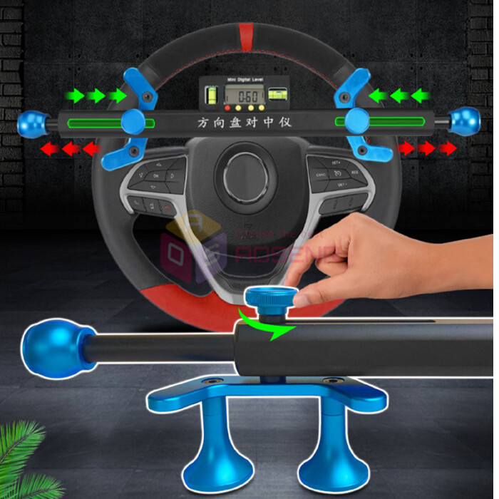 Adjustable Car Steering Wheel Alignment Tools Leveling Holder Alignment Tool