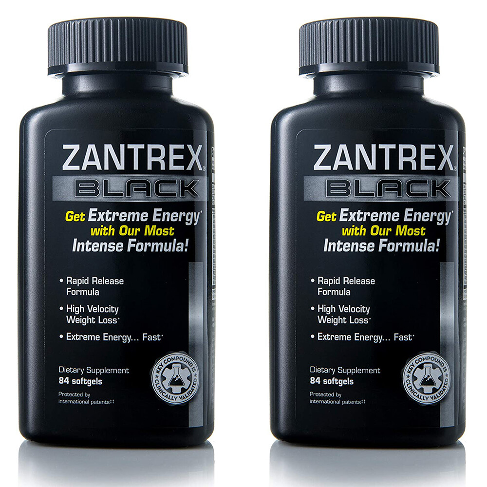 Zantrex Black, Rapid Release Weight Loss Formula, 84 Softgels - 2 Packs
