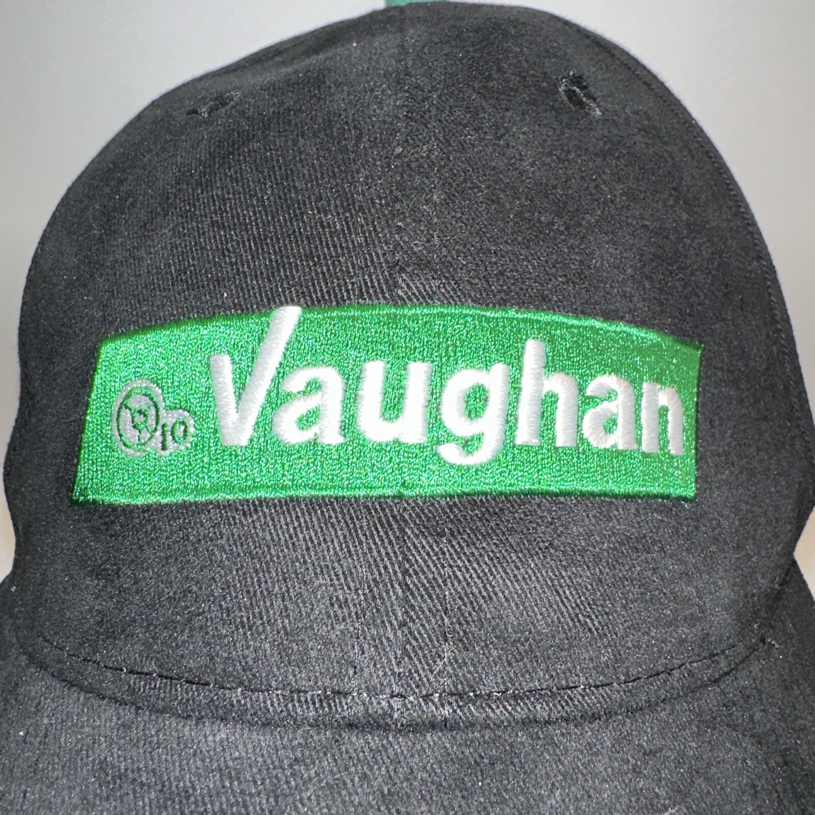 Vaughan Chopper Pumps Green w white Patch on Black Hat Cap Hook Loop