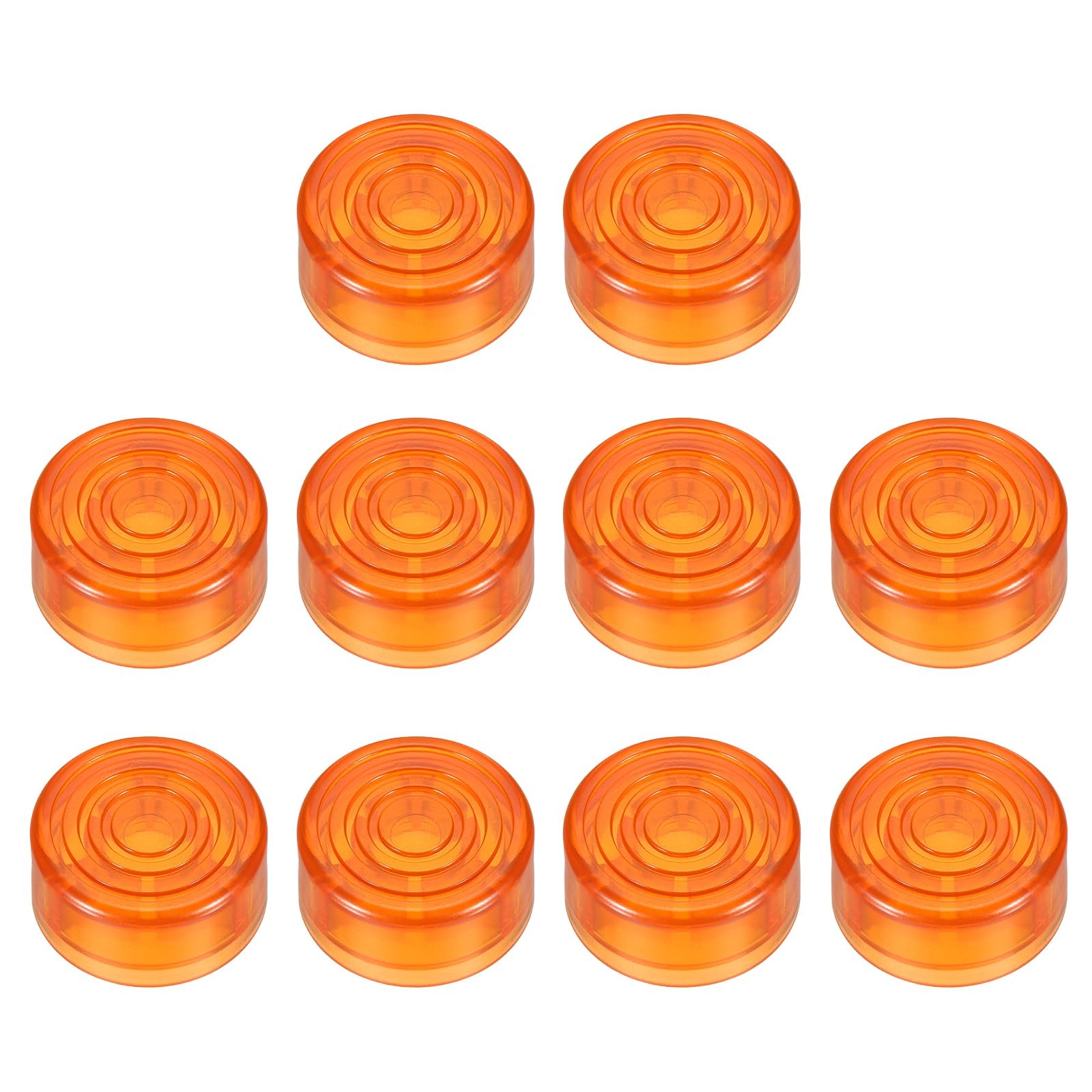 10 Pcs Footswitch Toppers Guitar Pedal Button Caps Plastic Footswitch Top Cov...