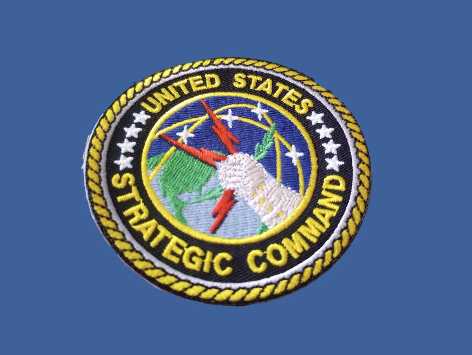 U.S MILITARY AIR FORCE SAC STRATEGIC AIR COMMAND PATCH 3" X 3"
