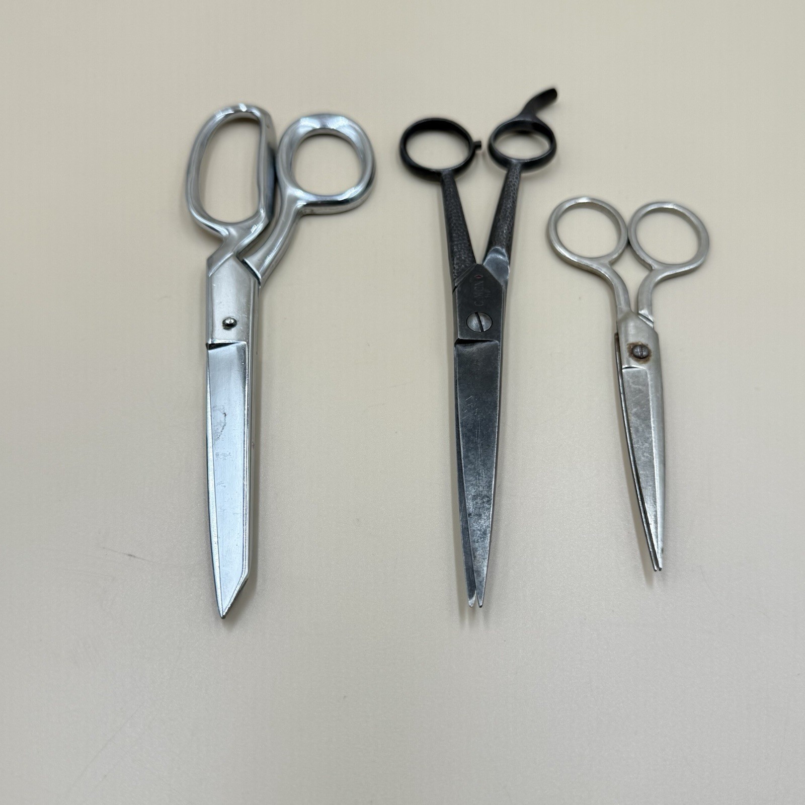 Lot of 3 Vintage Scissors Shears Made In USA MCM Kitchen Utensils Retro