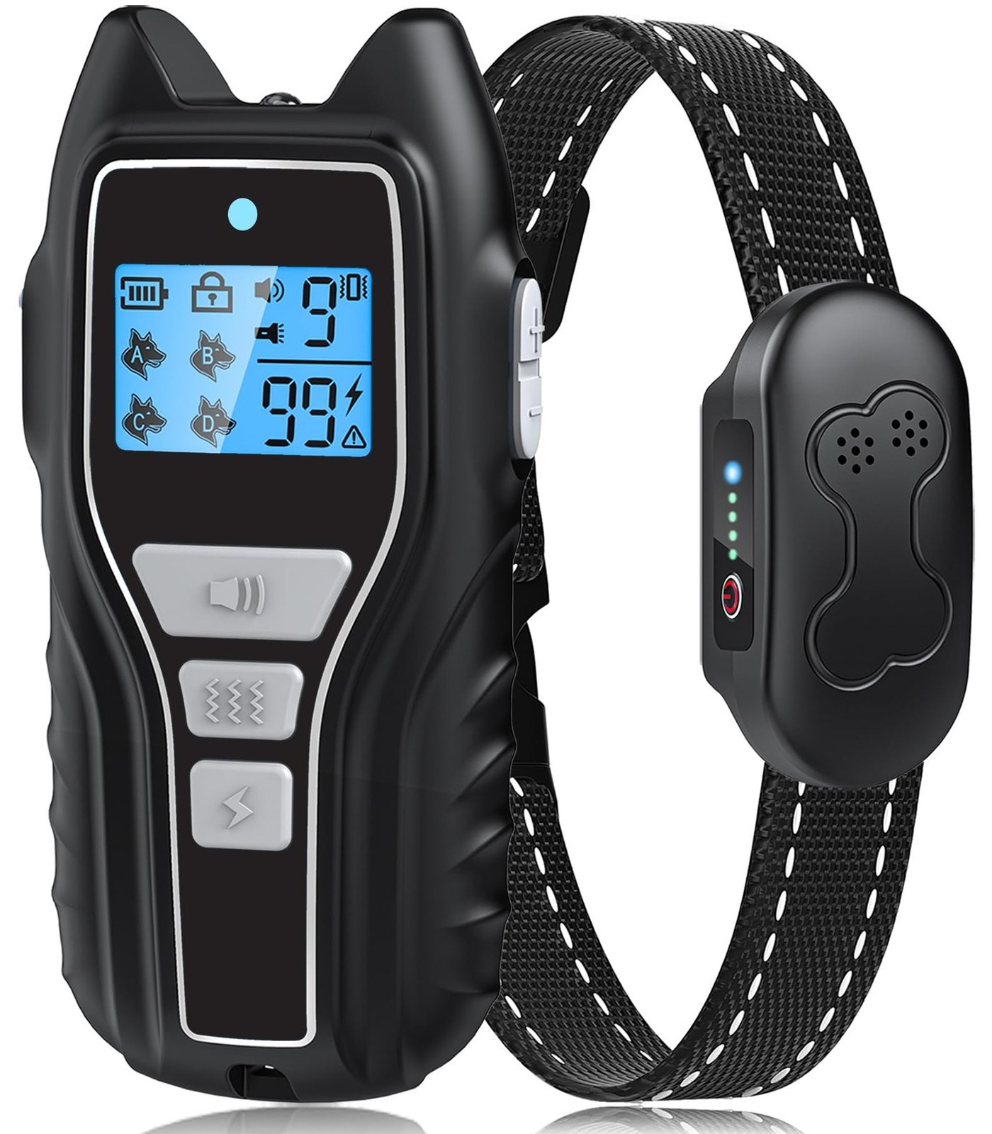 Collar De Choque Electrico Entrenamiento Para Perros Con Control Remoto