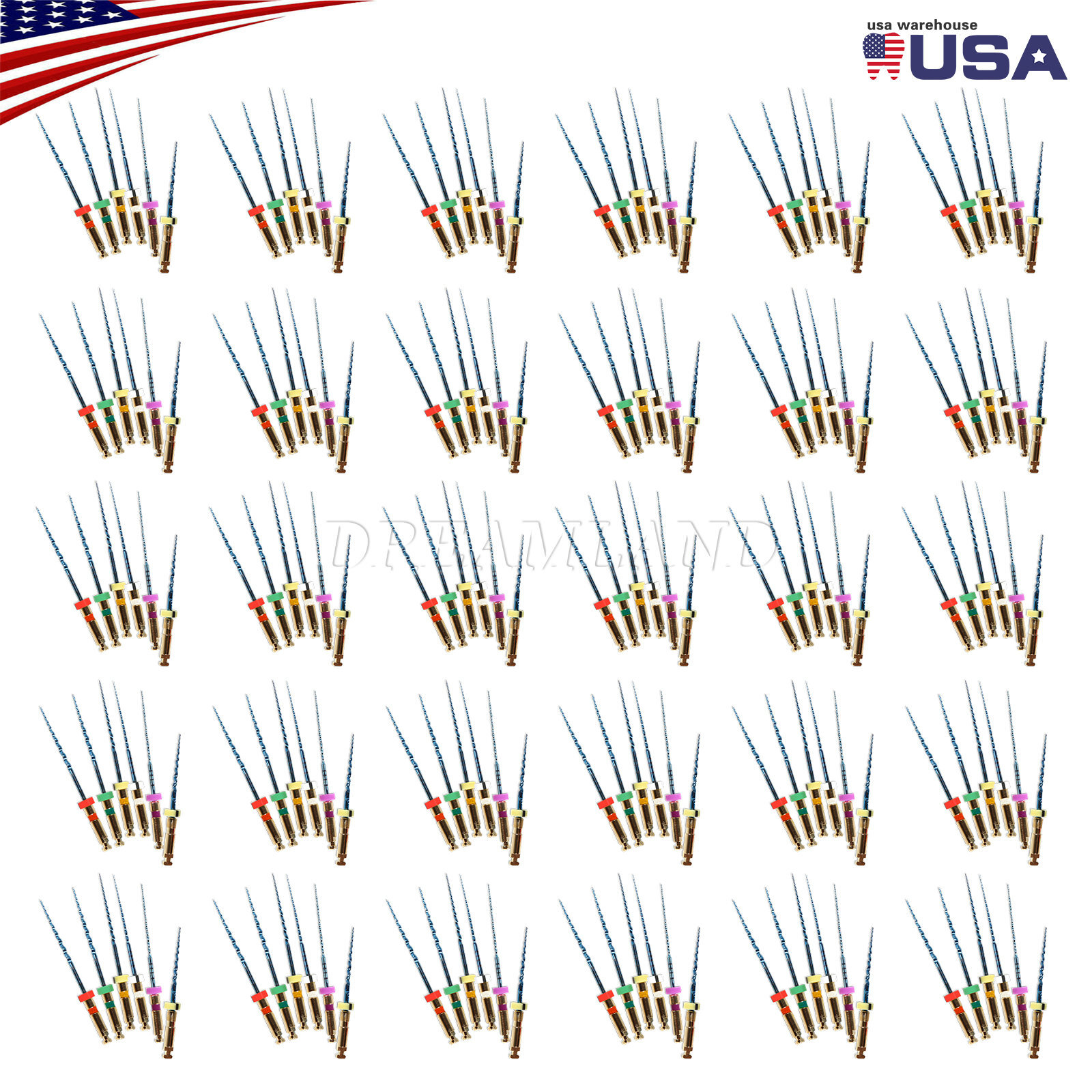 25mm SANDENT Dental Rotary NiTi File Endodontic Endo U-Files Mixed Universal CE