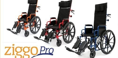 CIRCLE SPECIALTY, Ziggo Pro Seat Width Pediatric Reclining Wheelchair for...