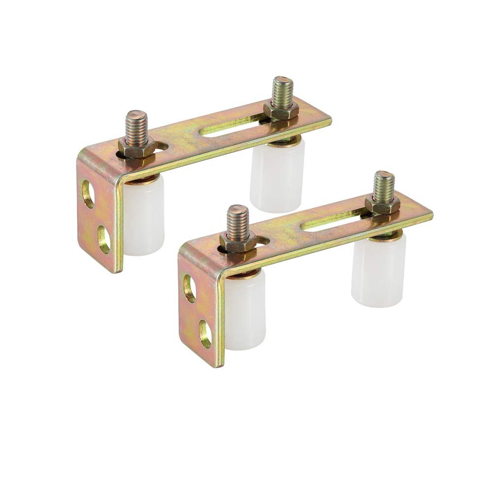 Skelang Slide Gate Guide Roller with L Post Bracket, 2-5/16", Silver