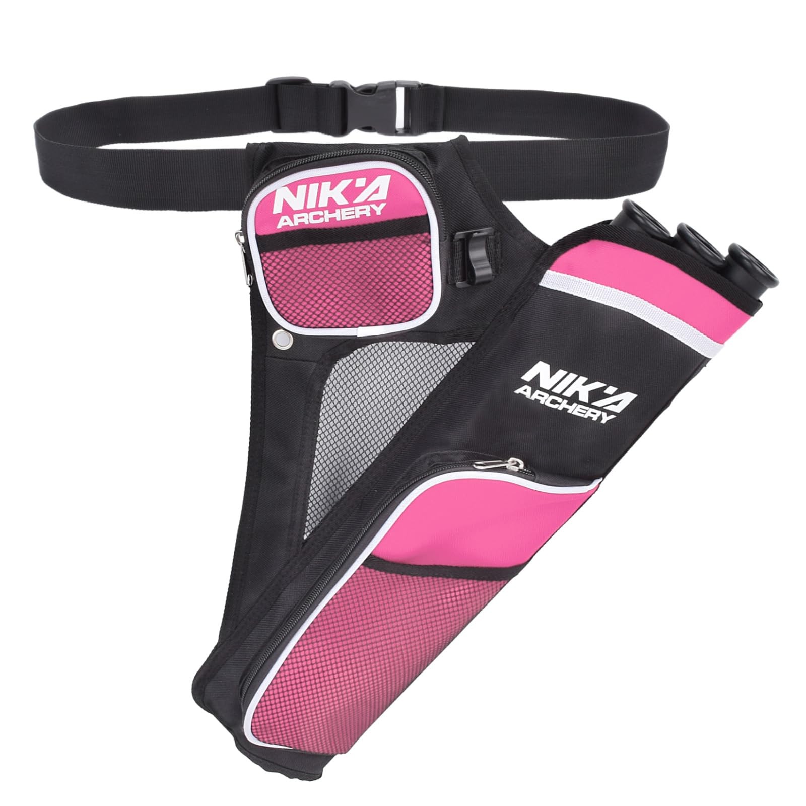 Archery Hip Quiver for Arrows, 3 Tubes Adjustable Nylon Arrow Holder Pockets ...