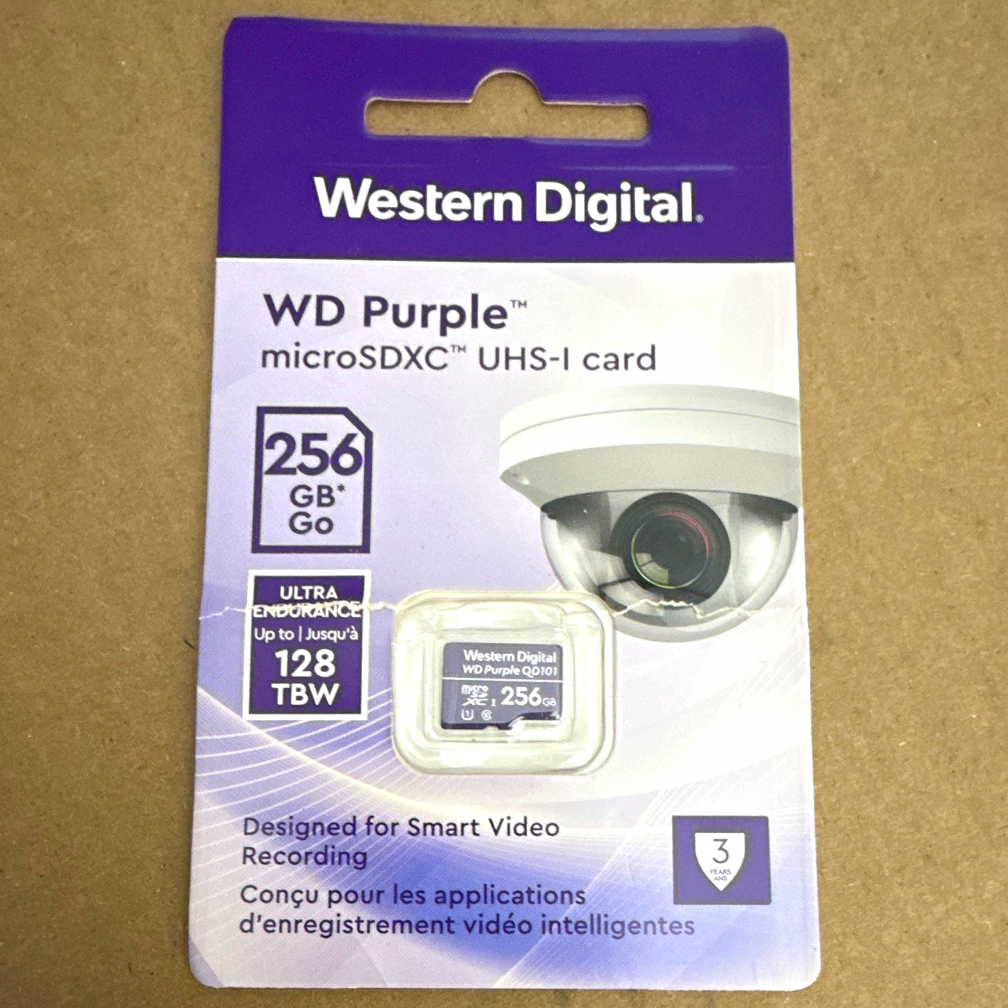 Western Digital WD Purple 256GB microSDXC UHS-I Class 3 High Speed Card