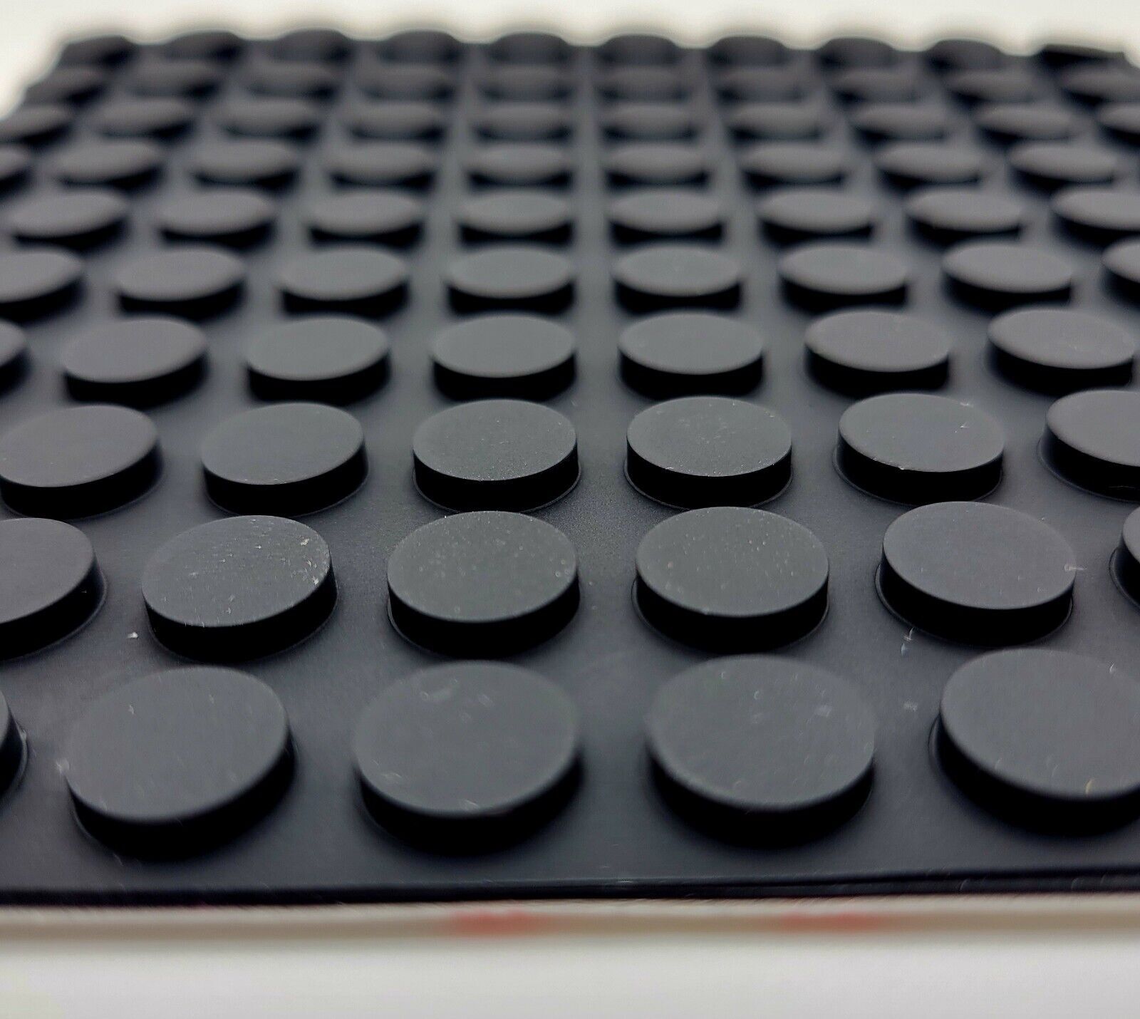 1/8" Tall  x 7/16" Wide Stick on Rubber Feet Guitar Pedal Bumpers Sheet of 32