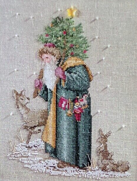 Cross Stitch Pattern Christmas SANTA PERE NOEL Deer  Rabbit Tree Toys Snowflake
