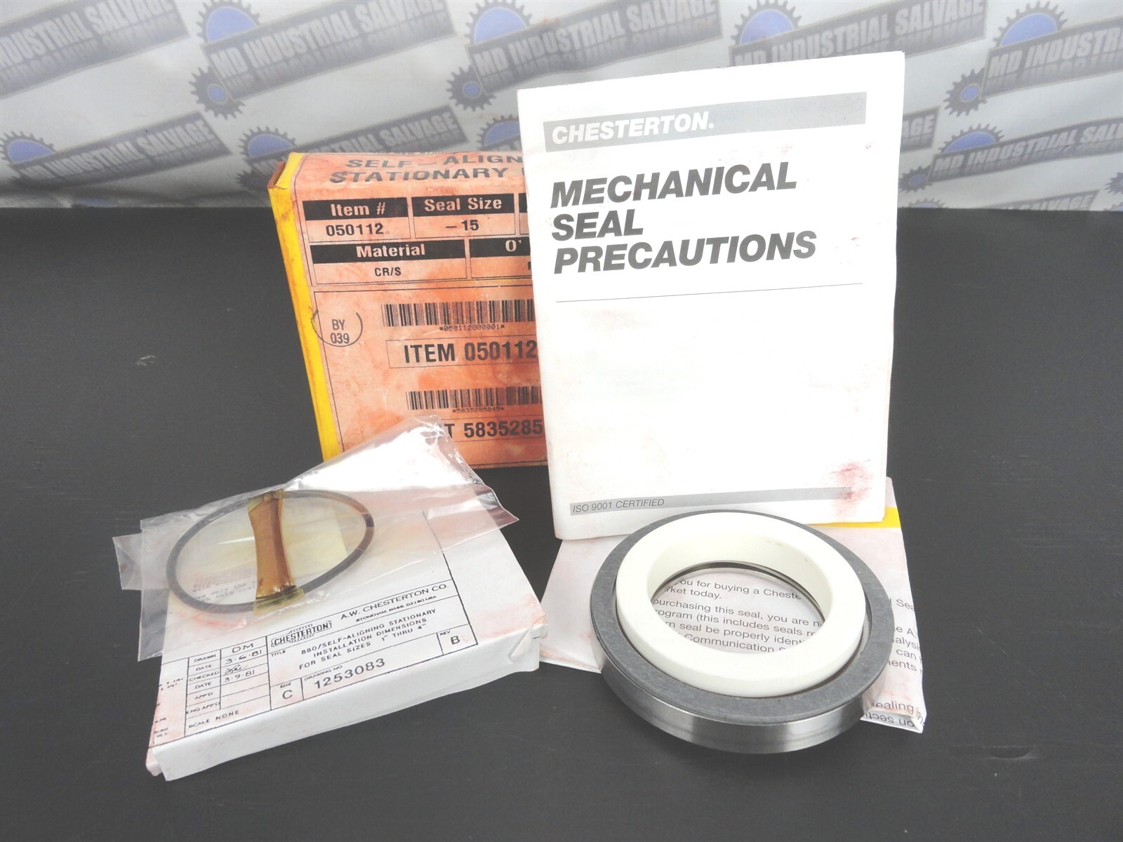 CHESTERTON - Bushing / Seal - Item # 050112, SEAL SIZE 15, SHAFT 1.875" (NEW)