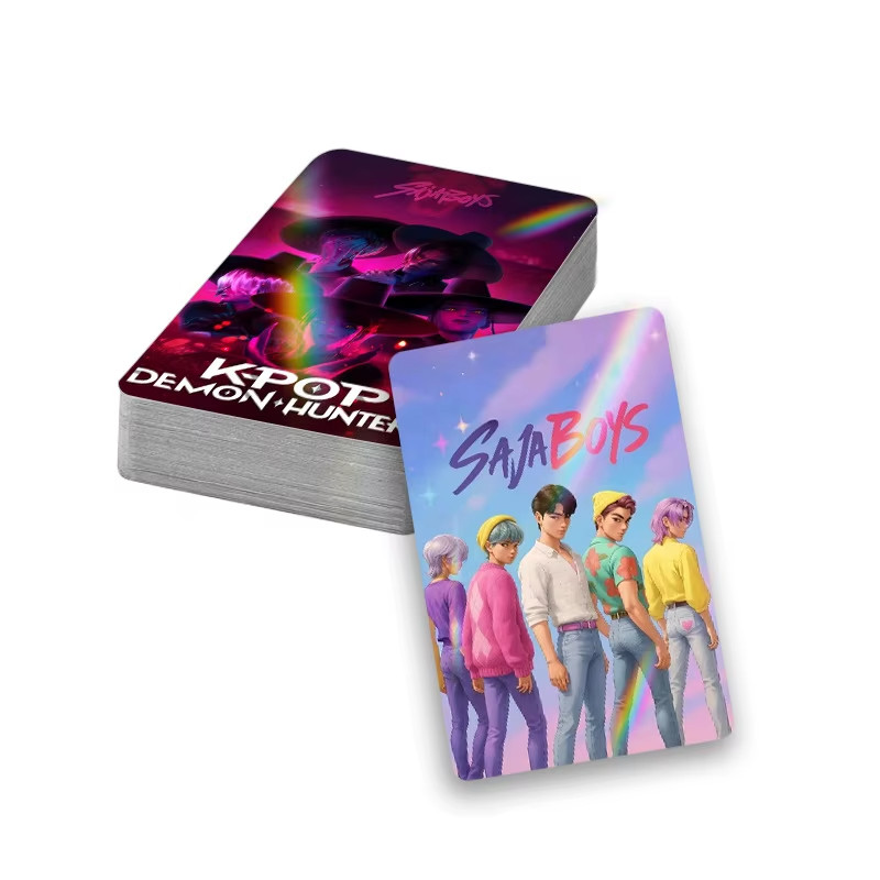 SAJA Boys Band Laser LOMO Cards 30Pcs Double-Sided Holographic Anime Collection