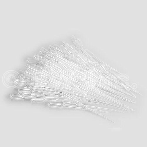 200 pc - 3ml Durable Dropper Transfer Graduated Pipettes Disposable Plastic 100
