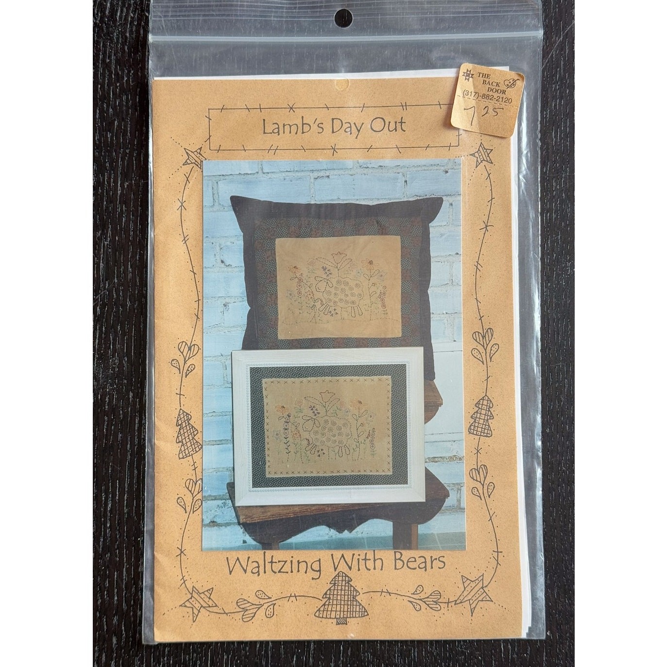 Waltzing with Bears Designs Lamb's Day Out Embroidery Pattern 2002