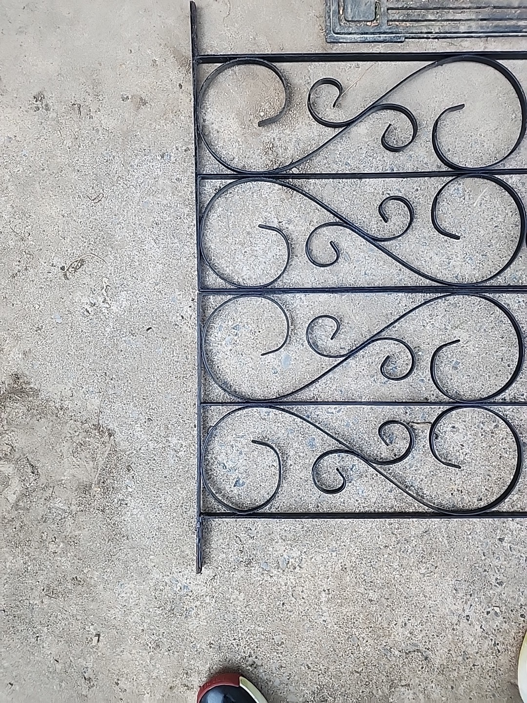 Vintage 1890s Wrought Iron Heart-shaped Design Swinging Doors For Entryways