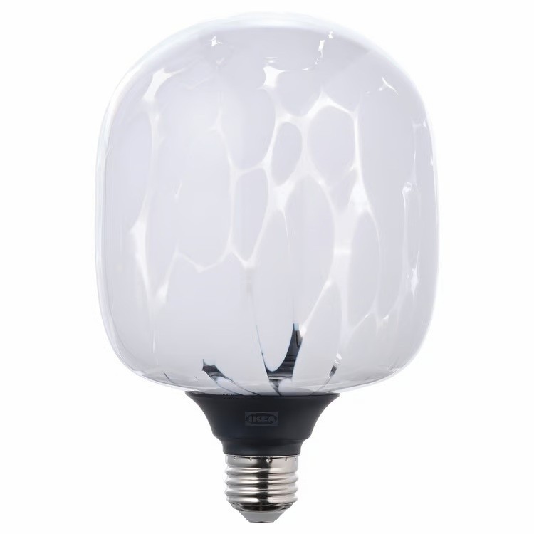 IKEA MOLNART LED BULB E26 240LUMEN WHITE/CLEAR TUBE-SHAPED GLASS 5"