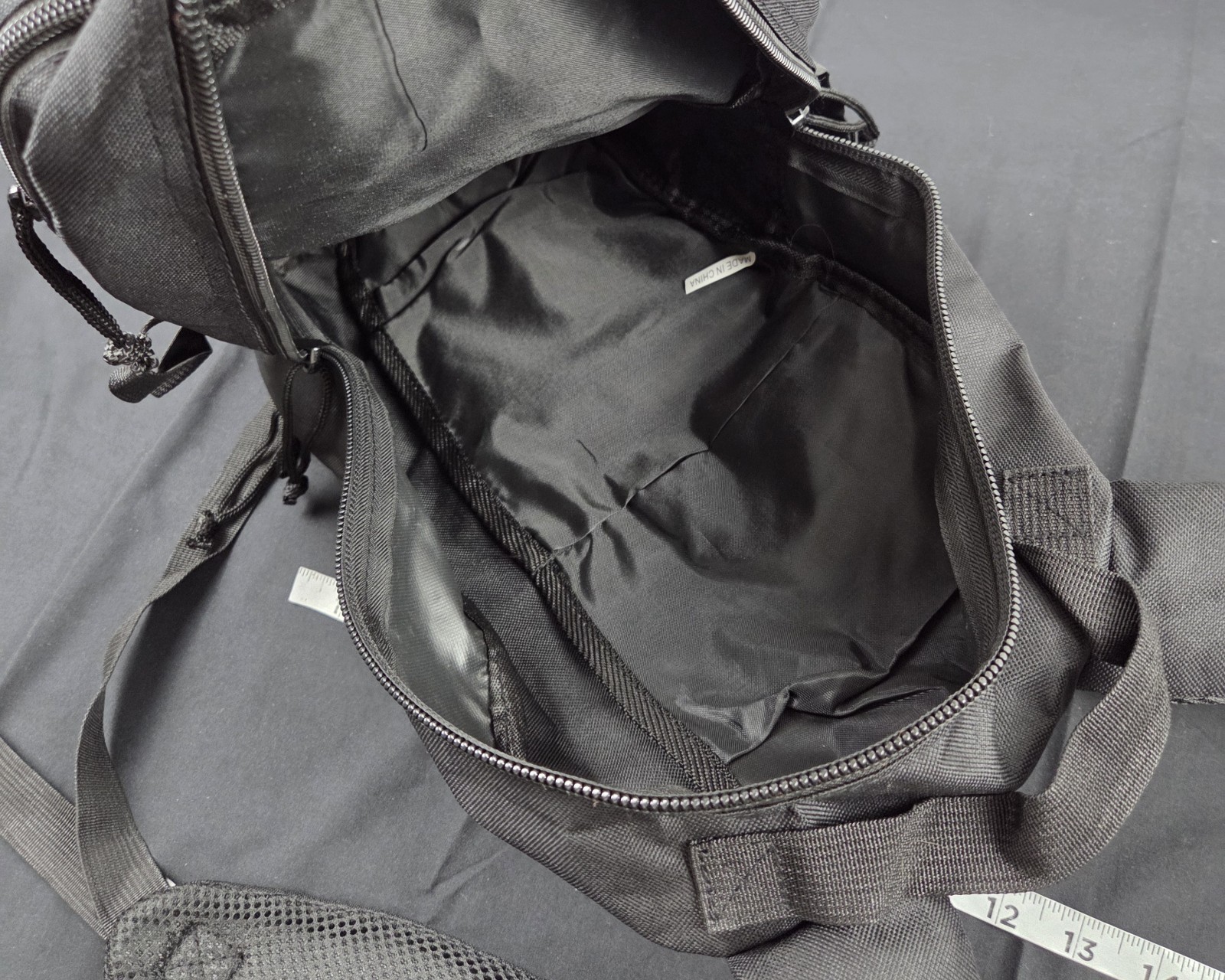 NRA Mini Tactical Backpack Black 16" Tall Multi Pocket Shoulder Strap