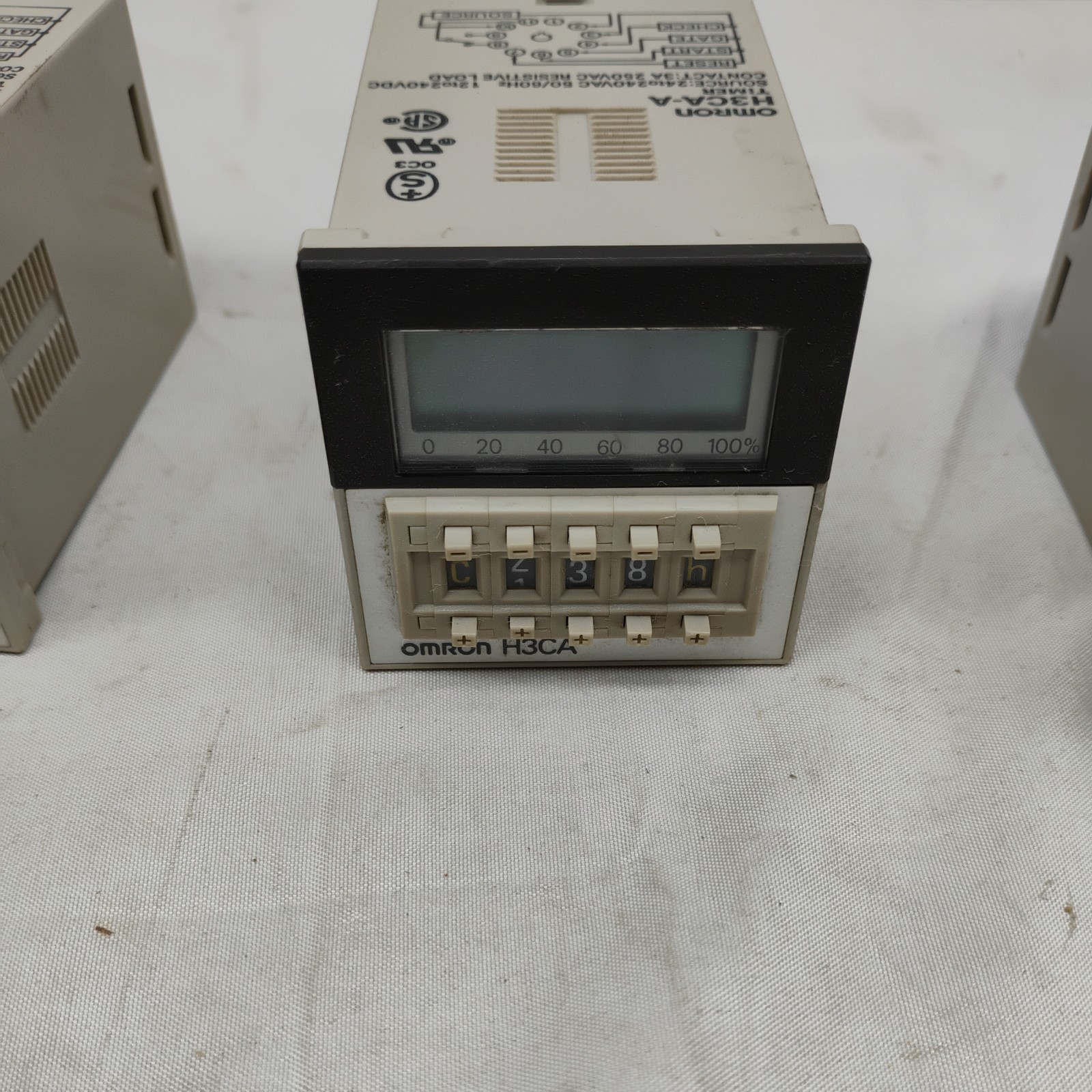 3X Omron H3CA-A Digital Timer Relay 11 pin With Relay Socket 27E892