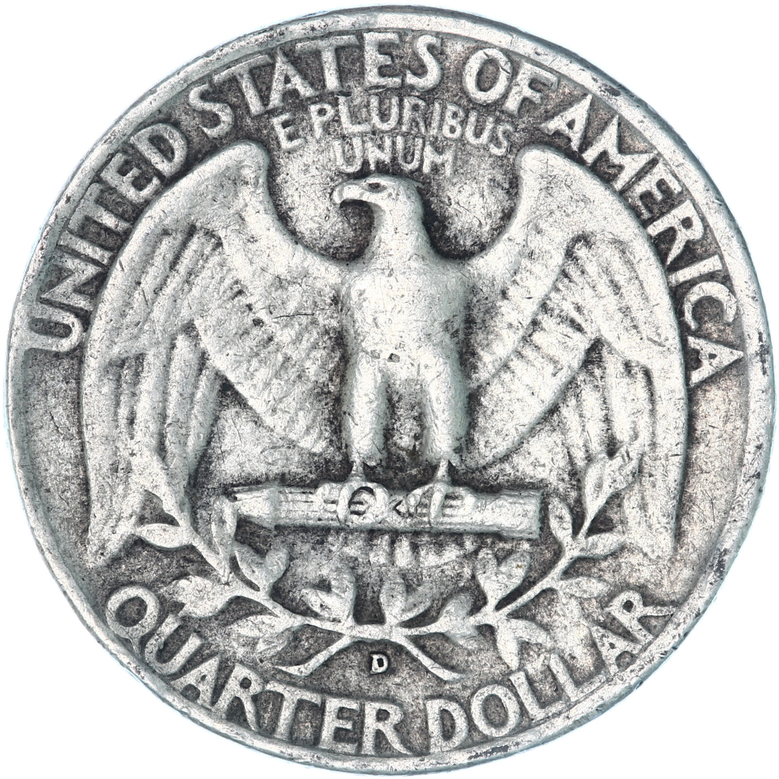 1952 D Washington Quarter 90% Silver Very Fine VF