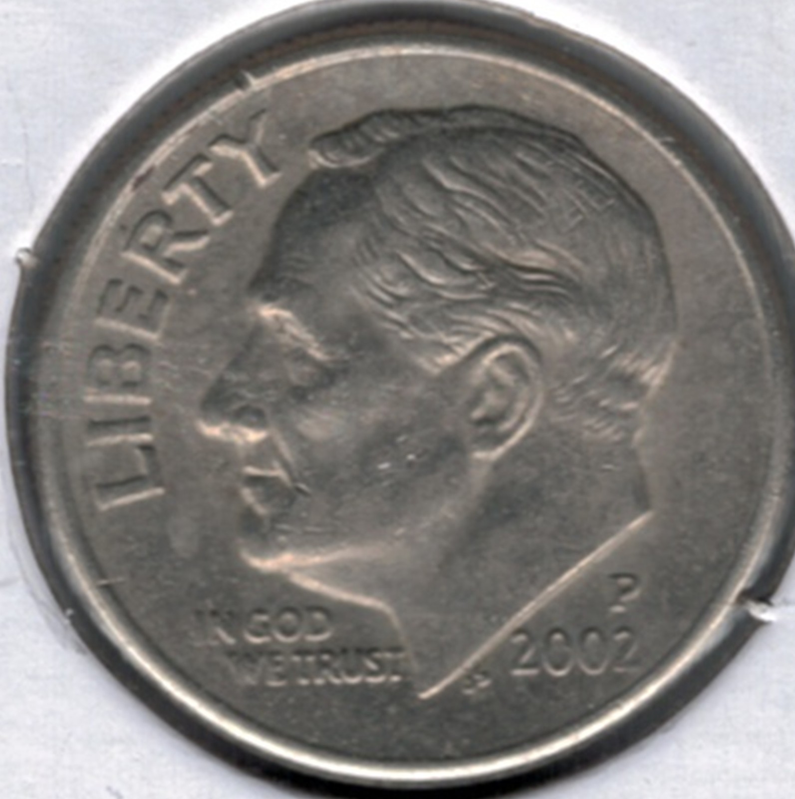 2002 P Roosevelt Dime H038 !!!Free Shipping!!!