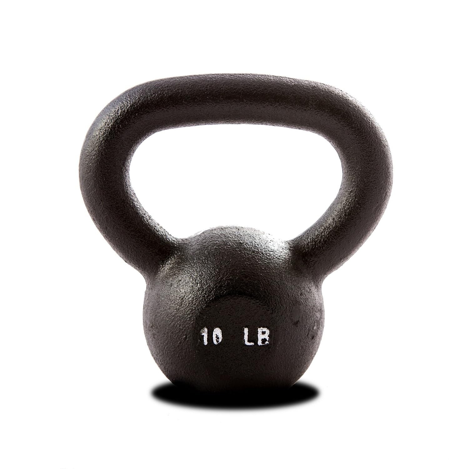 York Barbell Kettlebell Weights – 10 LB Cast Iron Kettlebells with Matte Black