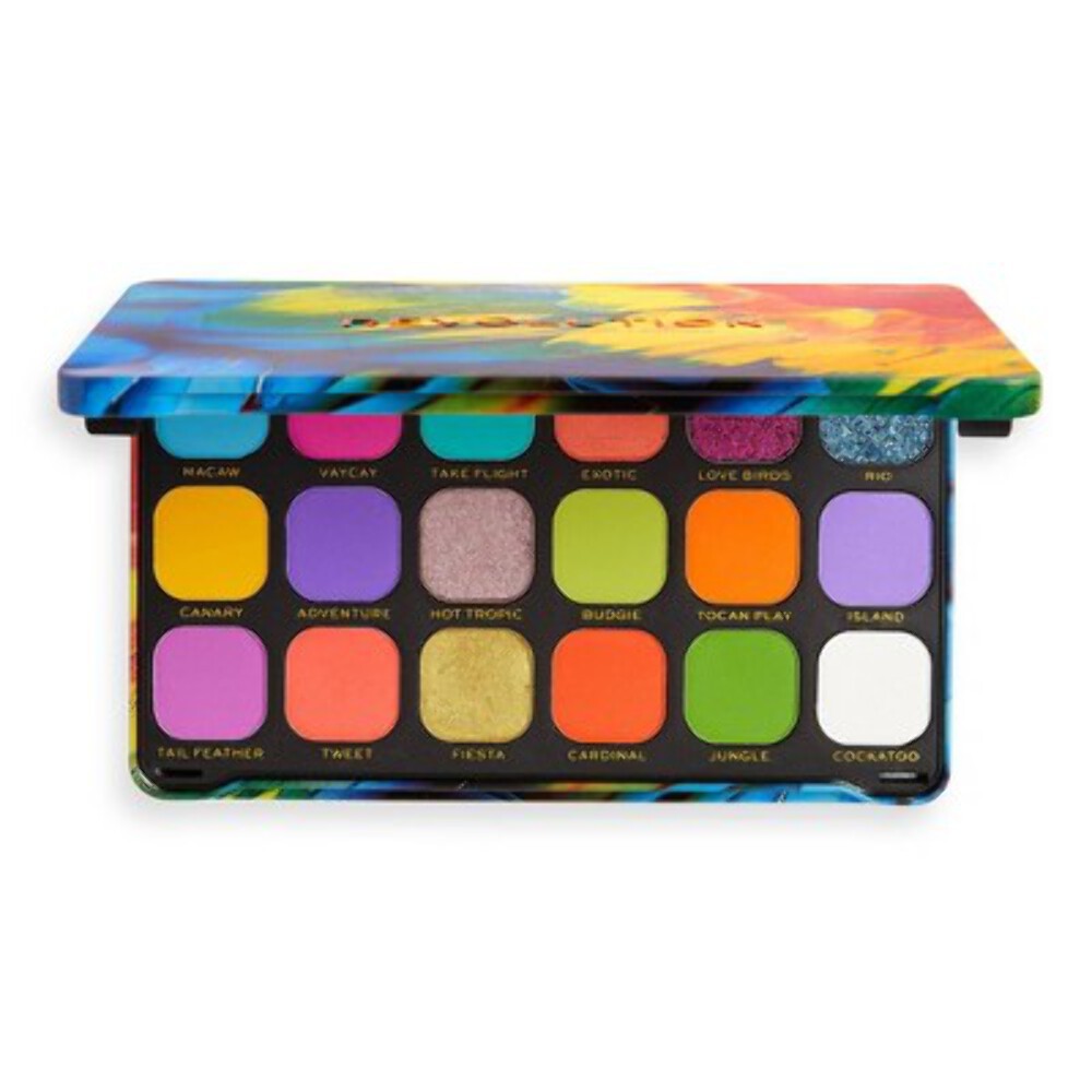 Makeup Revolution Forever Flawless Eyeshadow Palette Bird of Paradise 0.54oz - I