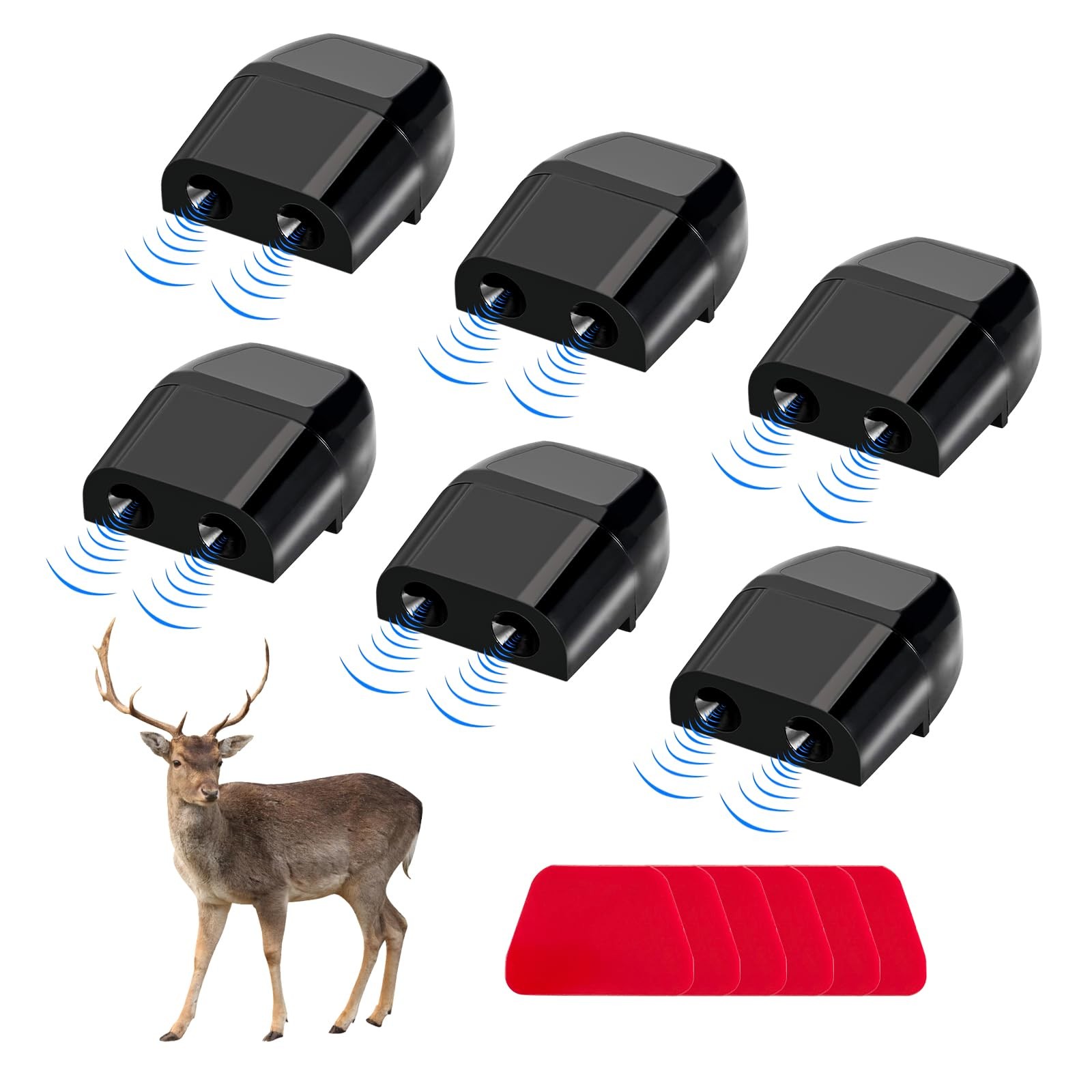 Dickno 6 PCS Deer Whistles for Car, Automotive Deer Warning Whistle Devices, Ani