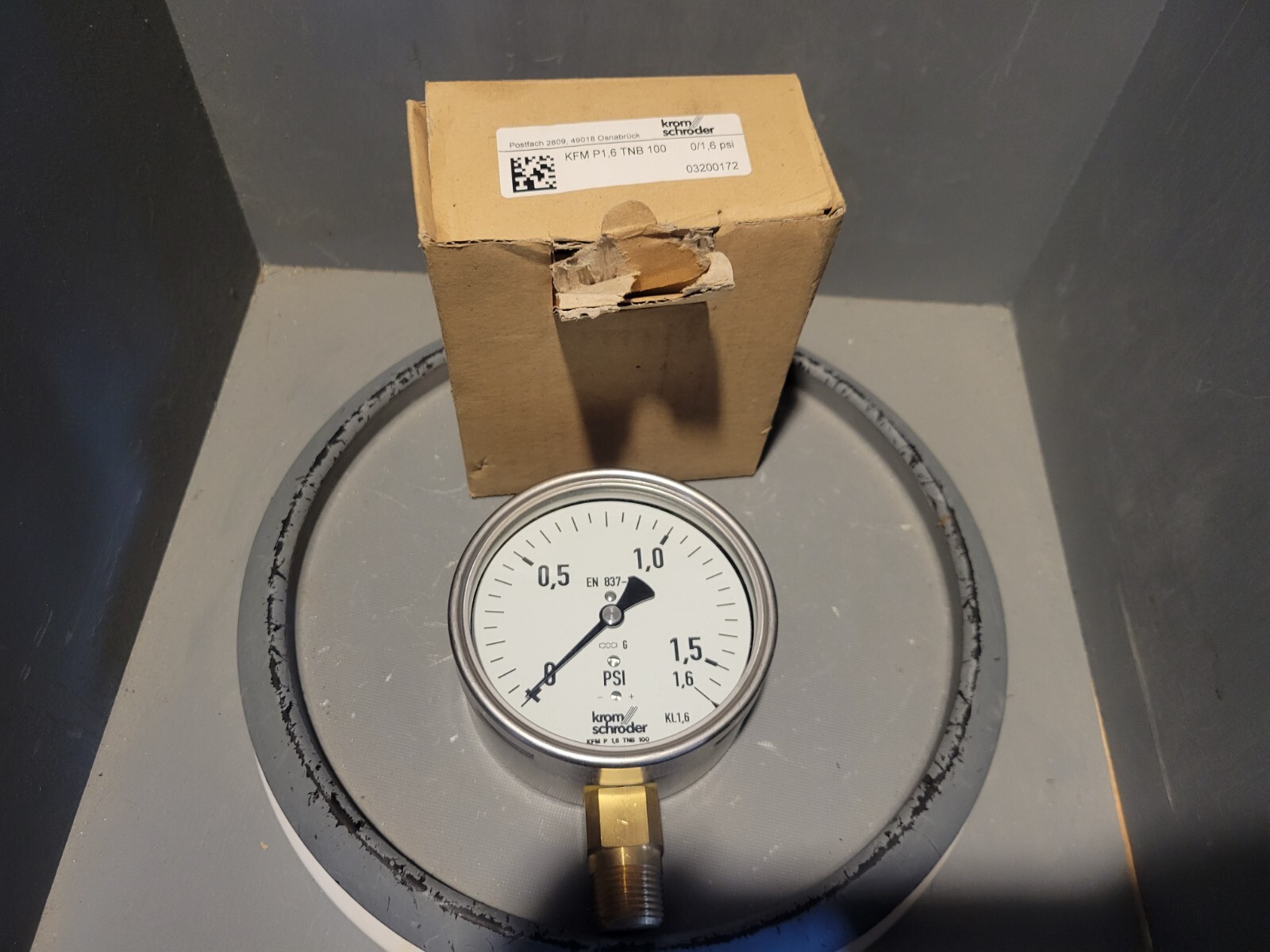 Krom Schroder PSI Gauge, KFM P1,6 TNB 100, 03200172