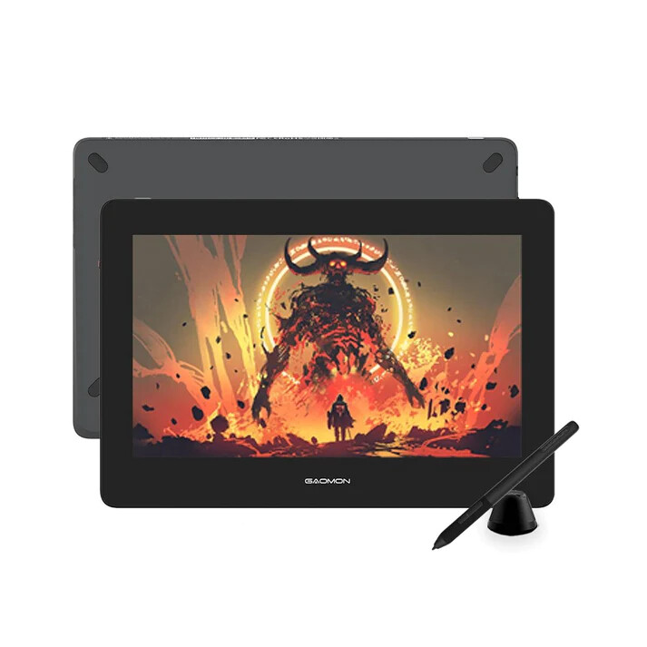 GAOMON Pen Tablet With Screen Full-laminated 8192 Pen Display Red/Gray PD1220