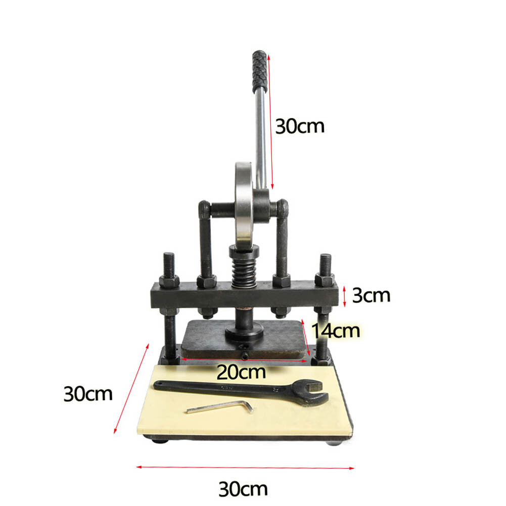 Manual Leather Cutting Machine Leathercraft Die Cut Embossing Machine