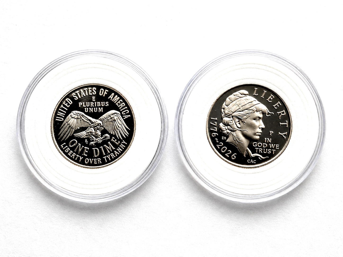 1776-2026 P Semiquincentennial Enduring Liberty Dime. Brilliant /Uncirculated