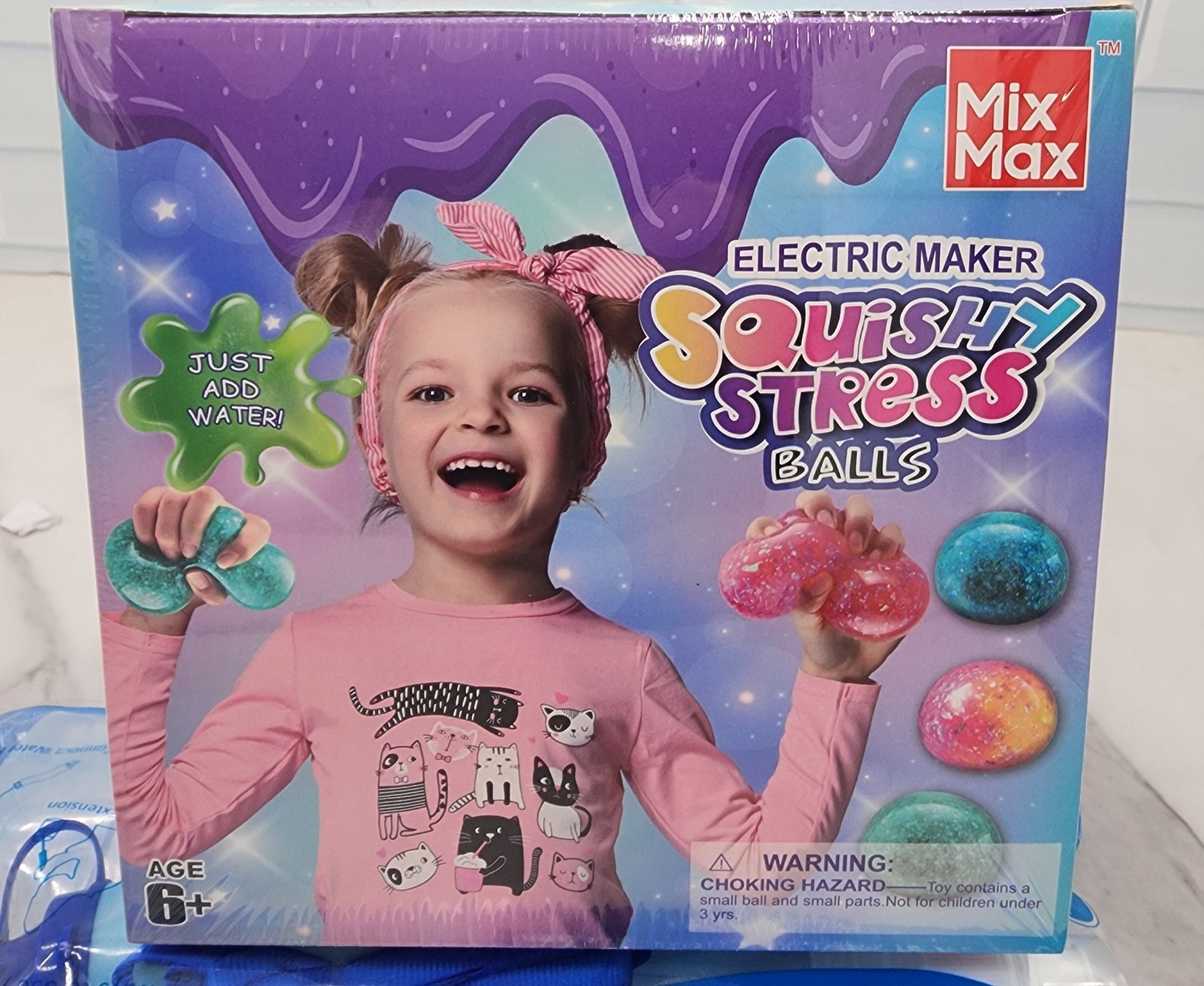 Squishy Stress Ball Maker, New Sealed Shiny Glitter Station Maker