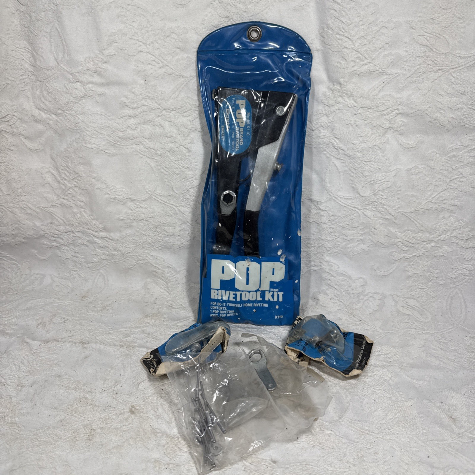 Pop Rivetool Kit K 110 Rivet Tool w Assorted Rivets Bostik Emhart in Package