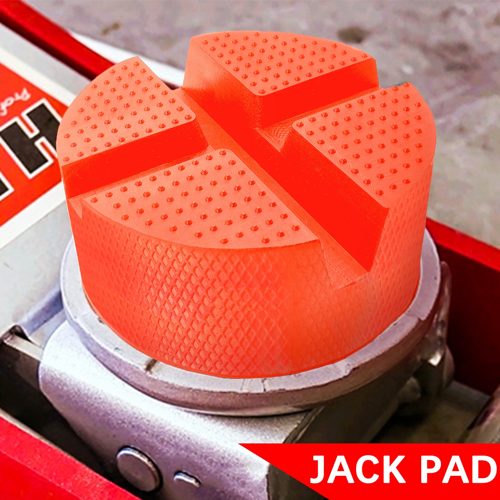 Jack Pads Polyethylene Pad Car Truck Cross Slotted Frame Rail Adapter Universal