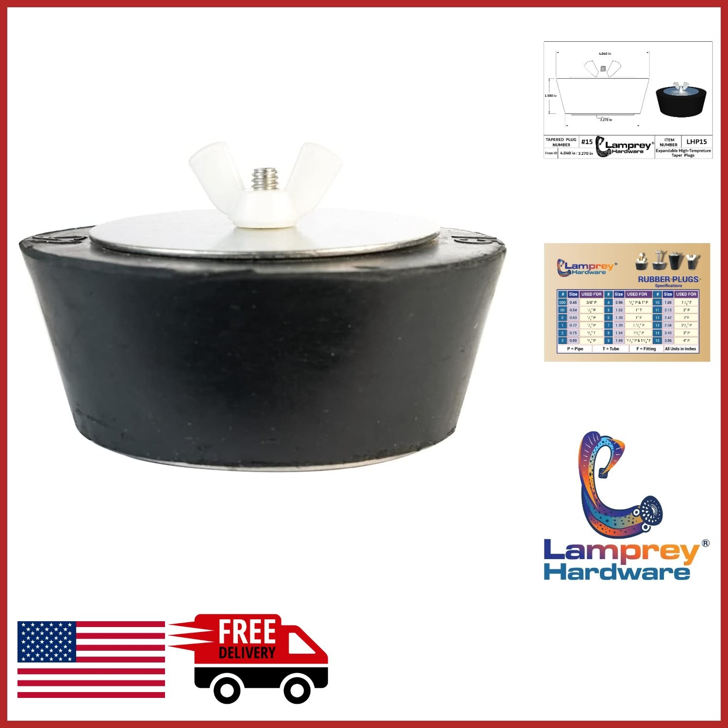 Winter Plug Expanding for 4 Inch Pipes Rubber Black for Pool Spa Sink