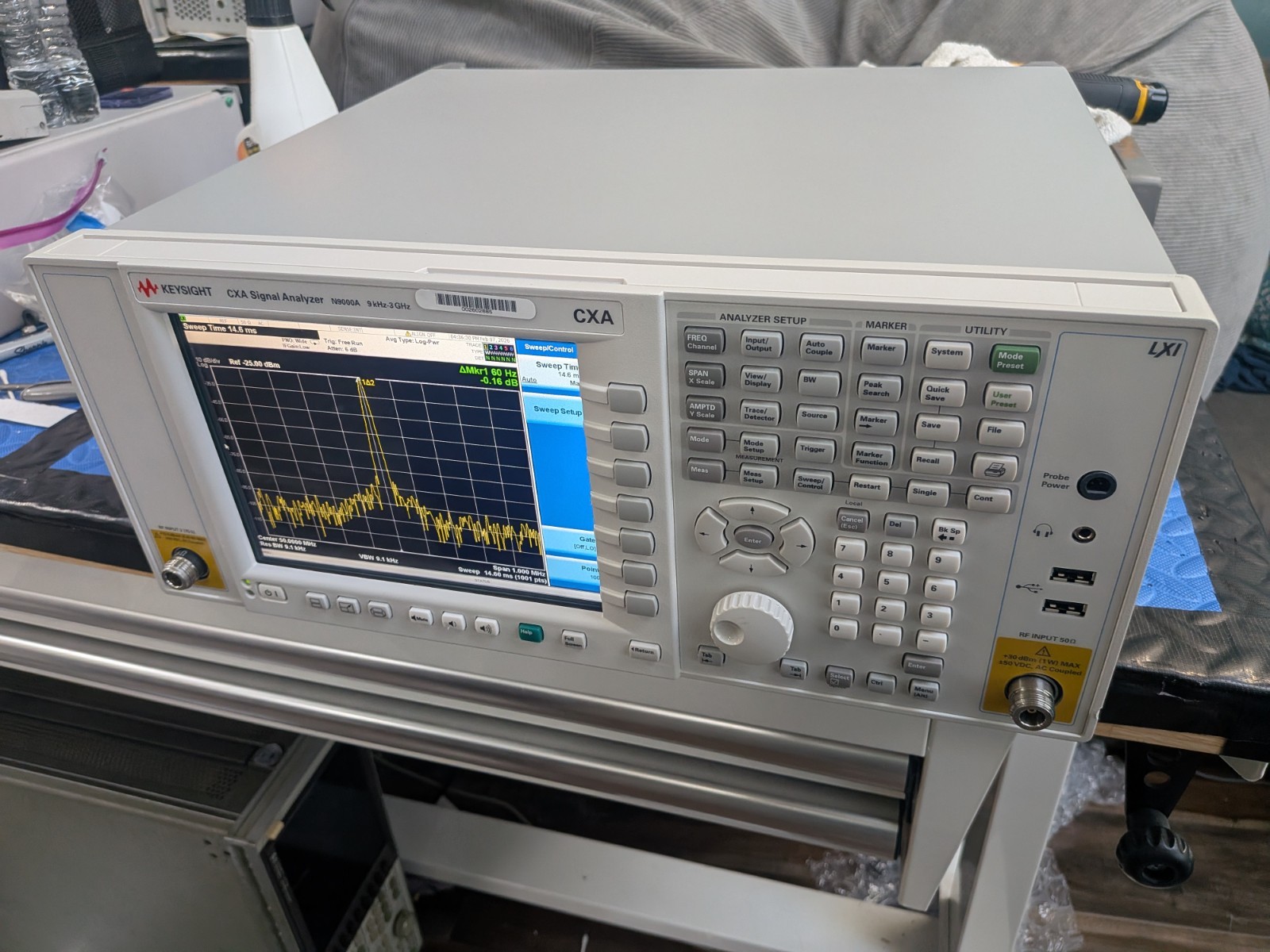Agilent Keysight N9000A CXA Spectrum Analyzer Cal'd Low Phase Noise Ep4 7.5 GHZ!