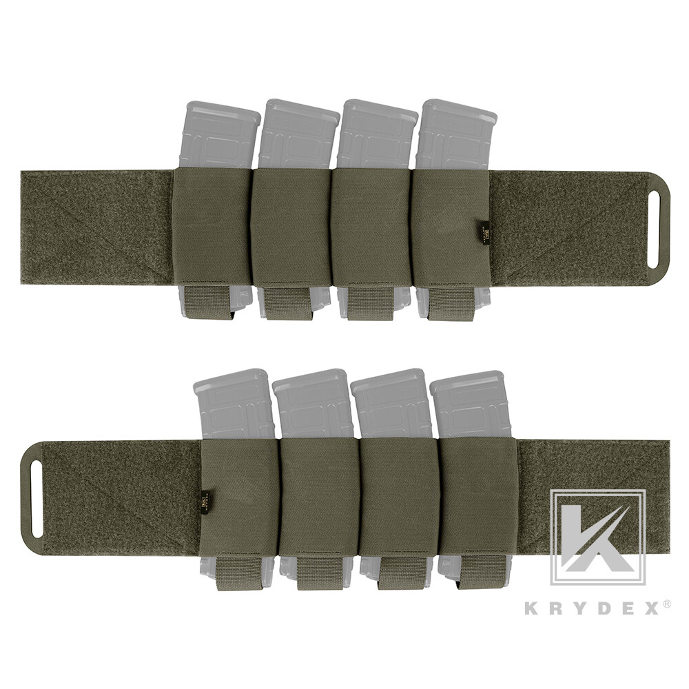 KRYDEX Tactical Stretch Cummerbund Mag Pouch for LBT FCPC Slicker Ranger Green