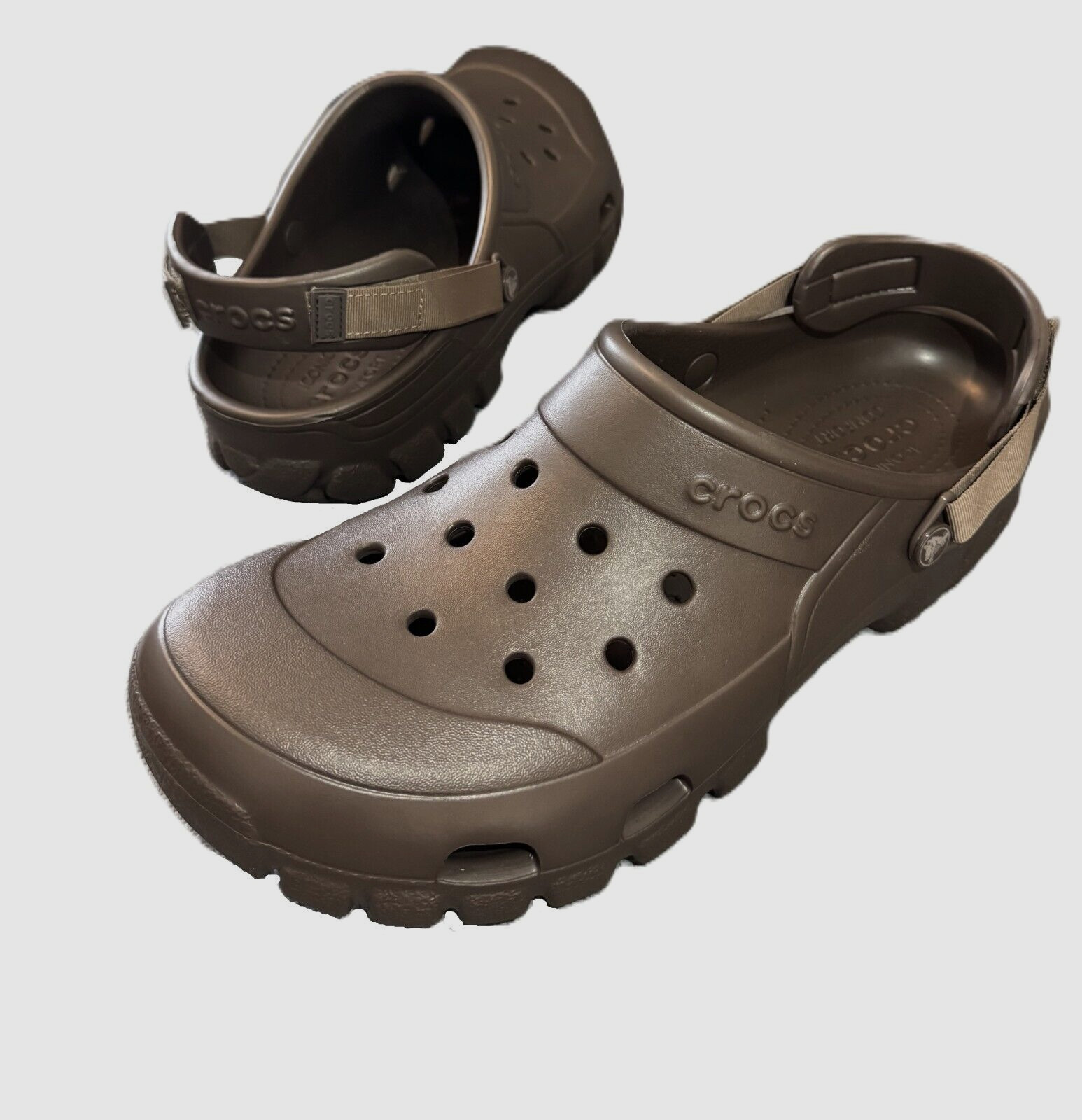 Crocs Men’s Offroad Sport Clogs Slip-on Sandals - US Size 13 | Espresso / Walnut