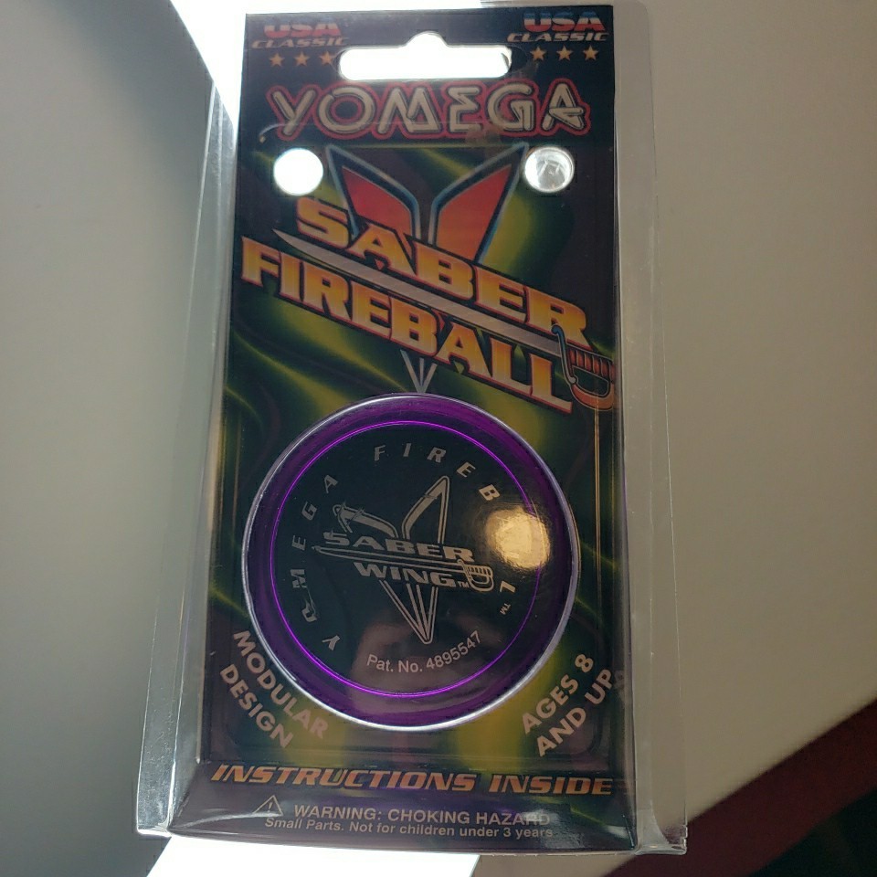 Vintage Yomega Saber Fireball Yo-Yo Transaxle System Translucent Purple RARE NOS