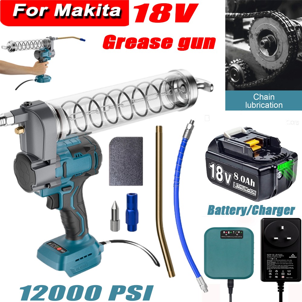 Electric Grease Gun Battery Powered For Makita 18v LXT Battery/Charger 18Volt US